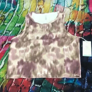 Balance collection athlete style crop tank multi colored size‎ large
